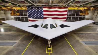 Us air force releases new images of b 21 stealth bomber