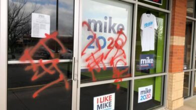 Bloomberg campaign office in utah vandalized one day after pointing finger at bernie supporters for similar incident