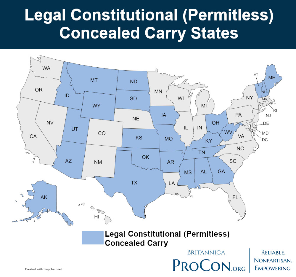 Us now a majority permitless carry country after desantis signs gun rights law