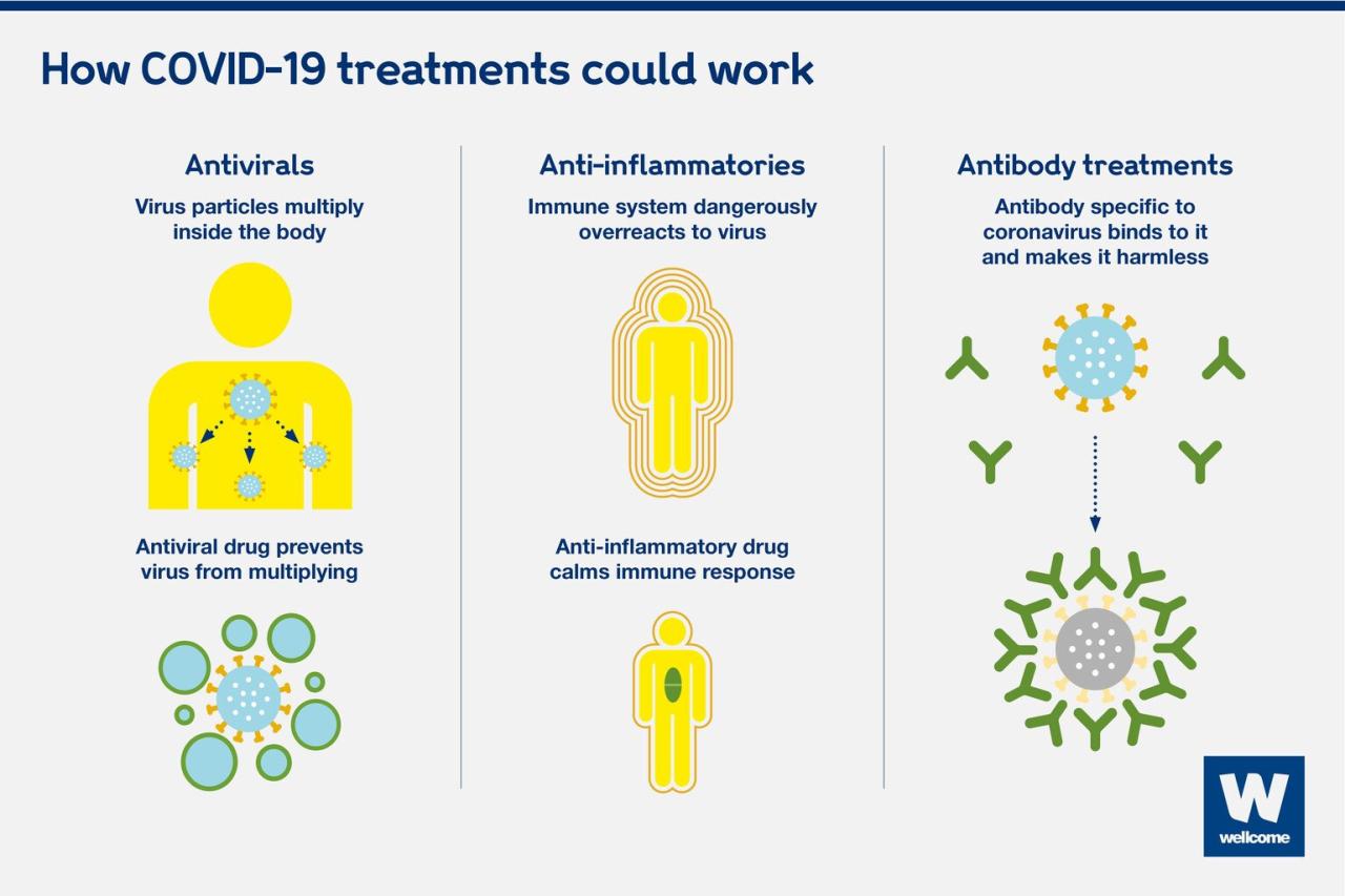 Infographic approved and non fda approved covid 19 treatments