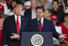 Major desantis donor now funding trump