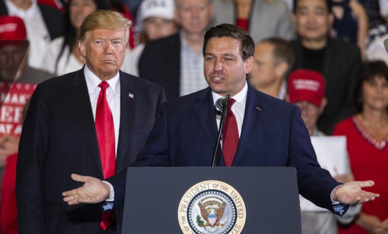 Major desantis donor now funding trump