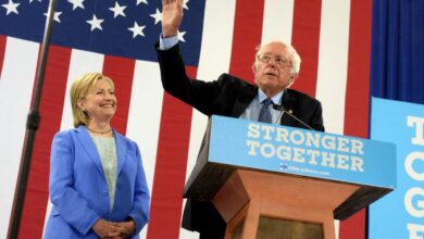 Hillary clinton goes after bernie sanders again his campaign is just baloney