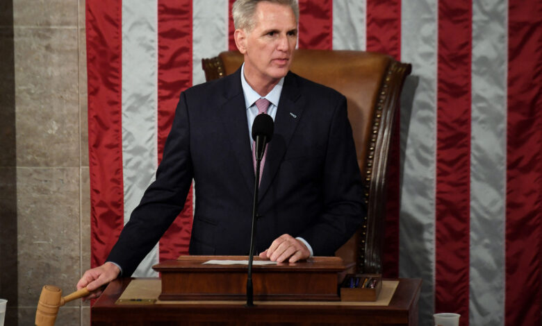 Kevin mccarthy elected as speaker of the house for the 118th congress