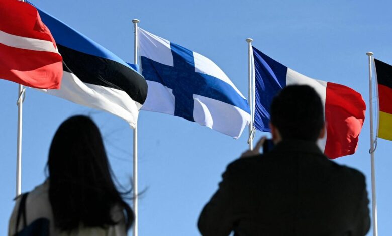 Natos border with russia doubles as finland joins military bloc