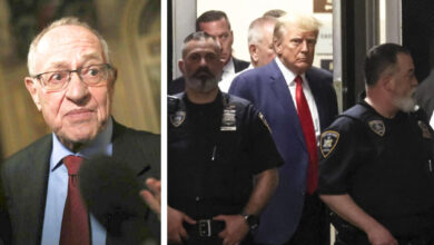 Dershowitz says braggs case against trump will fail because its based on fake crimes