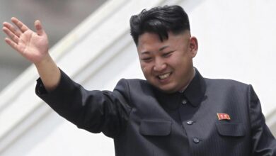 North korea releases pictures showing kim jong uns first public appearance in weeks