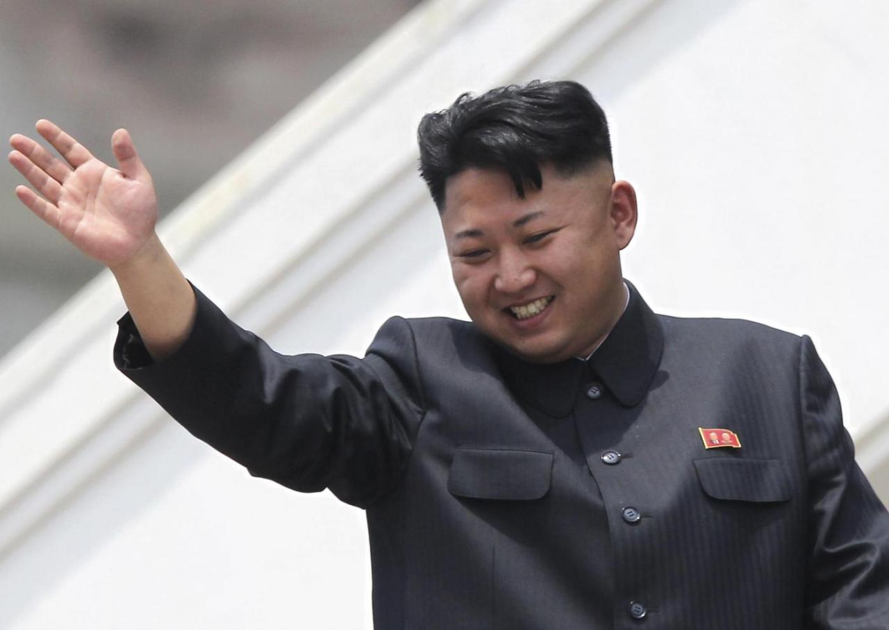 North korea releases pictures showing kim jong uns first public appearance in weeks