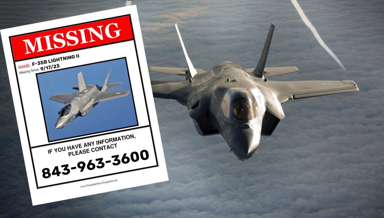 Officials find debris field in search for a missing f 35 fighter jet