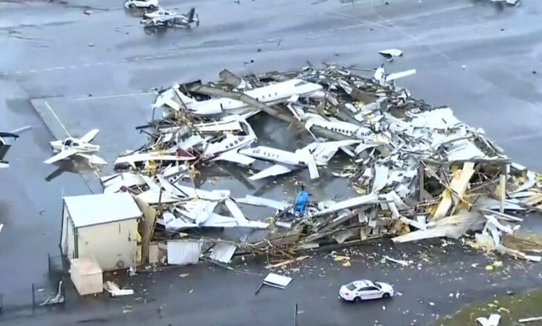 Nashville tornado damage includes destroyed airport collapsed homes as death toll climbs