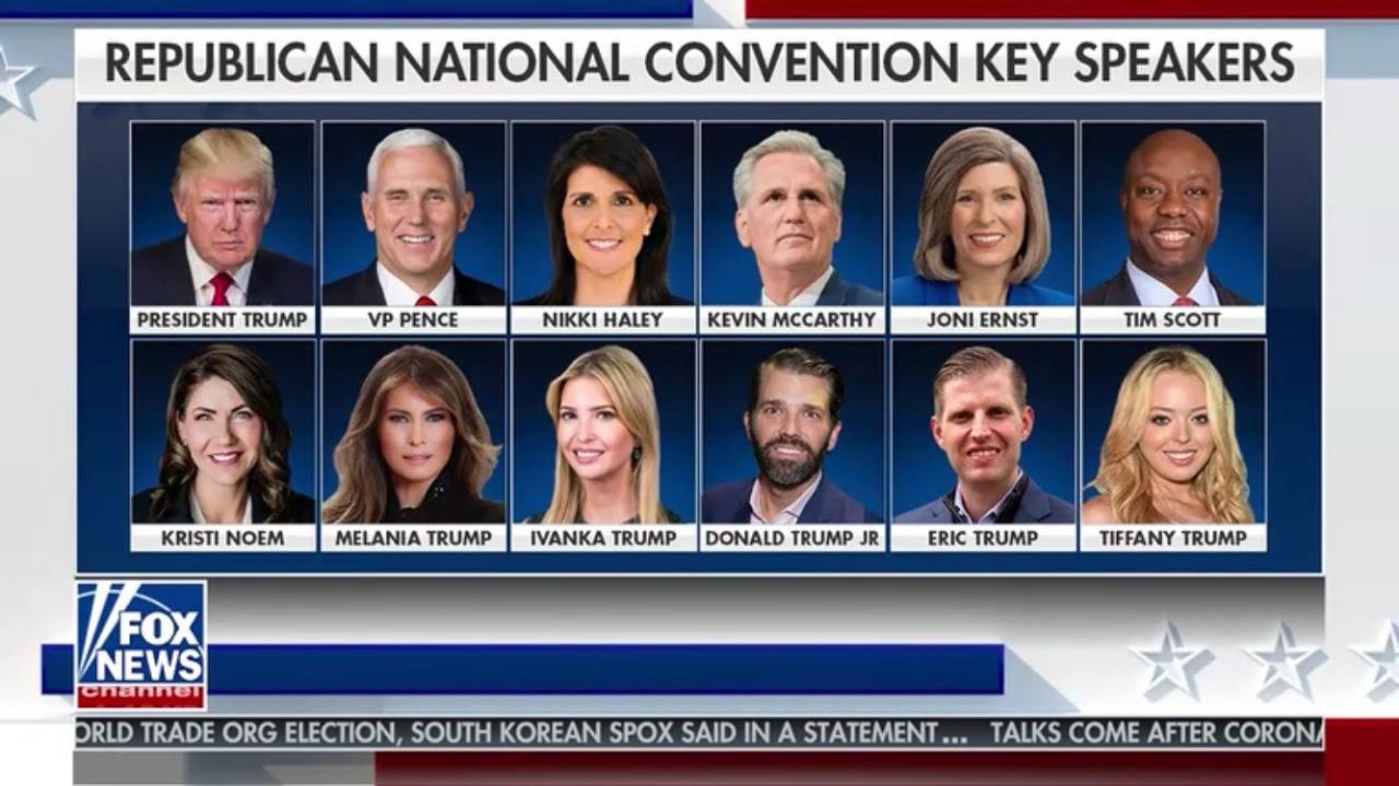 Trump campaign announces rnc speaker list