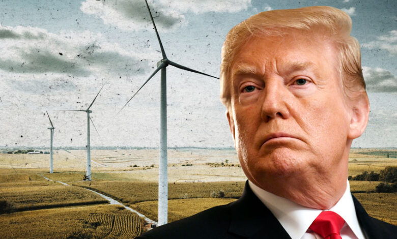 Trump promises action against offshore wind power projects on day one of presidency