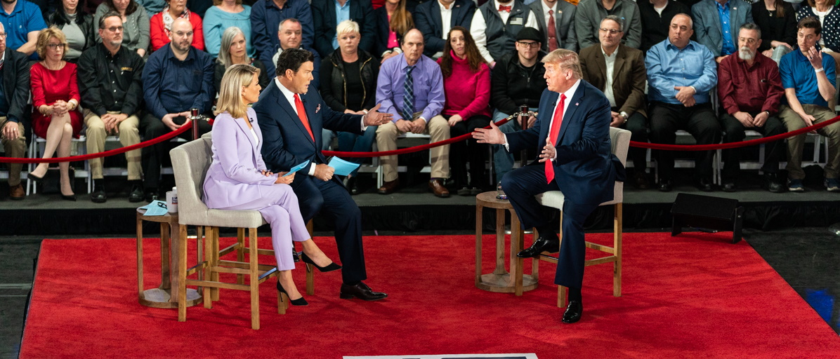 Trump at fox news town hall suggests biden isnt competent theres something going on there