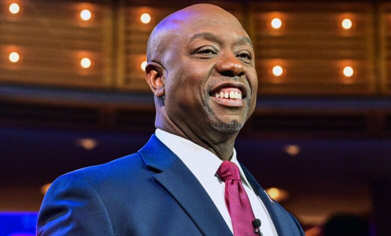 Sen tim scott surges in iowa polls speaks at states gop lincoln dinner