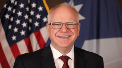 Harris picks minnesota gov tim walz as her running mate