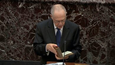 Impeachment trial live updates dershowitz takes the floor