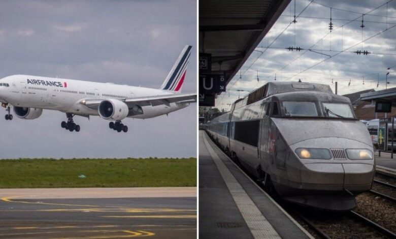 France bans some flights in name of climate change tells people to take trains instead