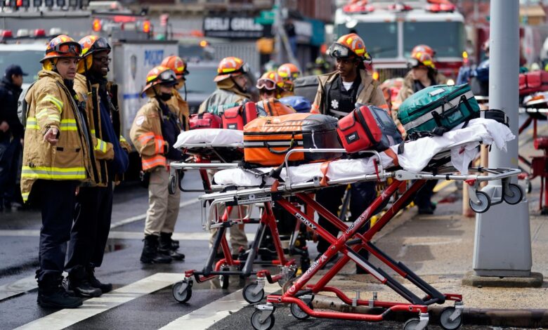 Several people shot explosives found in brooklyn subway station fdny