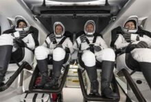 Spacex ferries astronauts back to earth after half year away