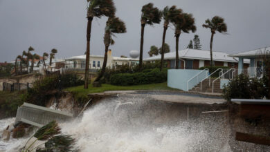 Nicole makes landfall as hurricane pounding florida with dangerous storm surge heavy rain