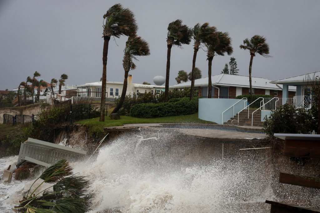 Nicole makes landfall as hurricane pounding florida with dangerous storm surge heavy rain