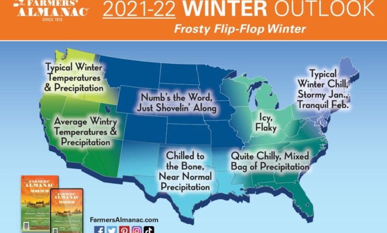 Winter to feature polar coaster mix of frigid temperatures snow farmers almanac