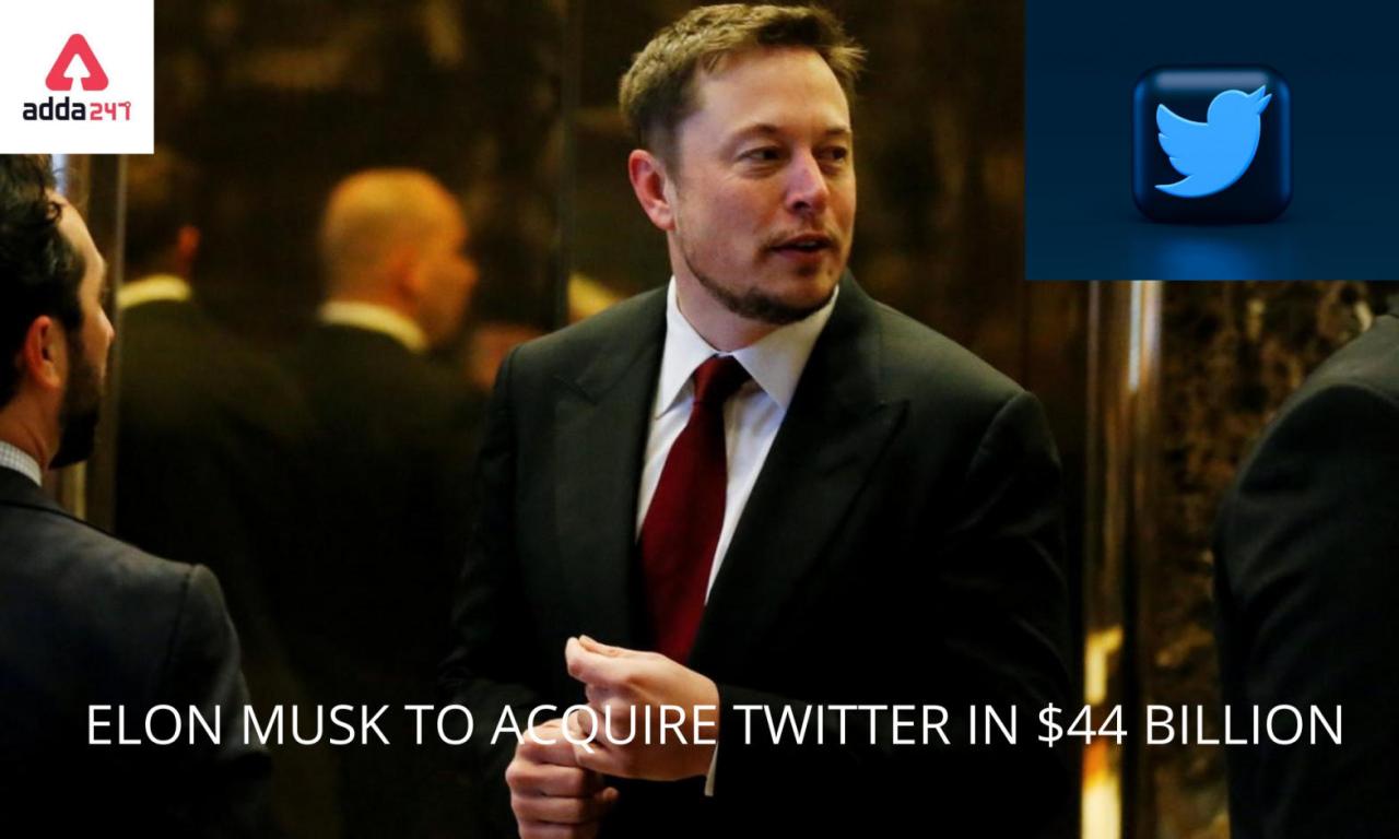 Twitter accepts elon musks 44 billion takeover bid