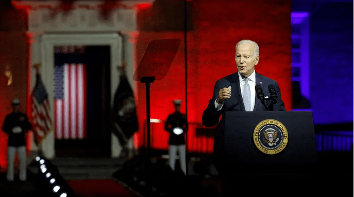 Biden takes heat from both sides over speech criticizing extreme maga republicans