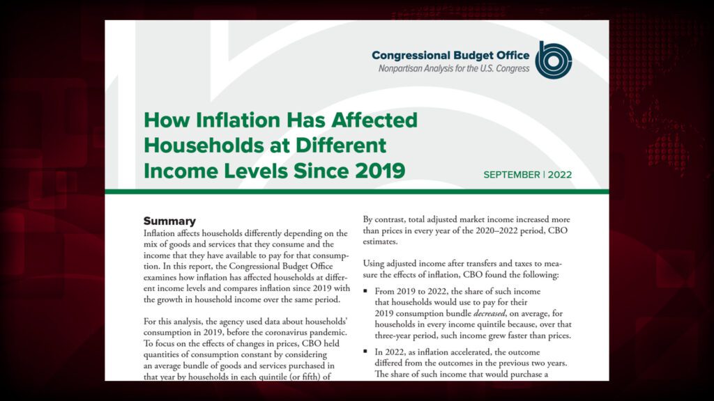 Inflation hits middle income americans the hardest says congressional budget office