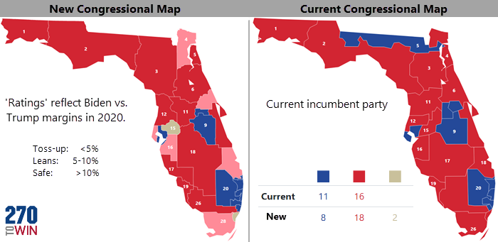 Florida court overturns ruling on desantis redistricting map