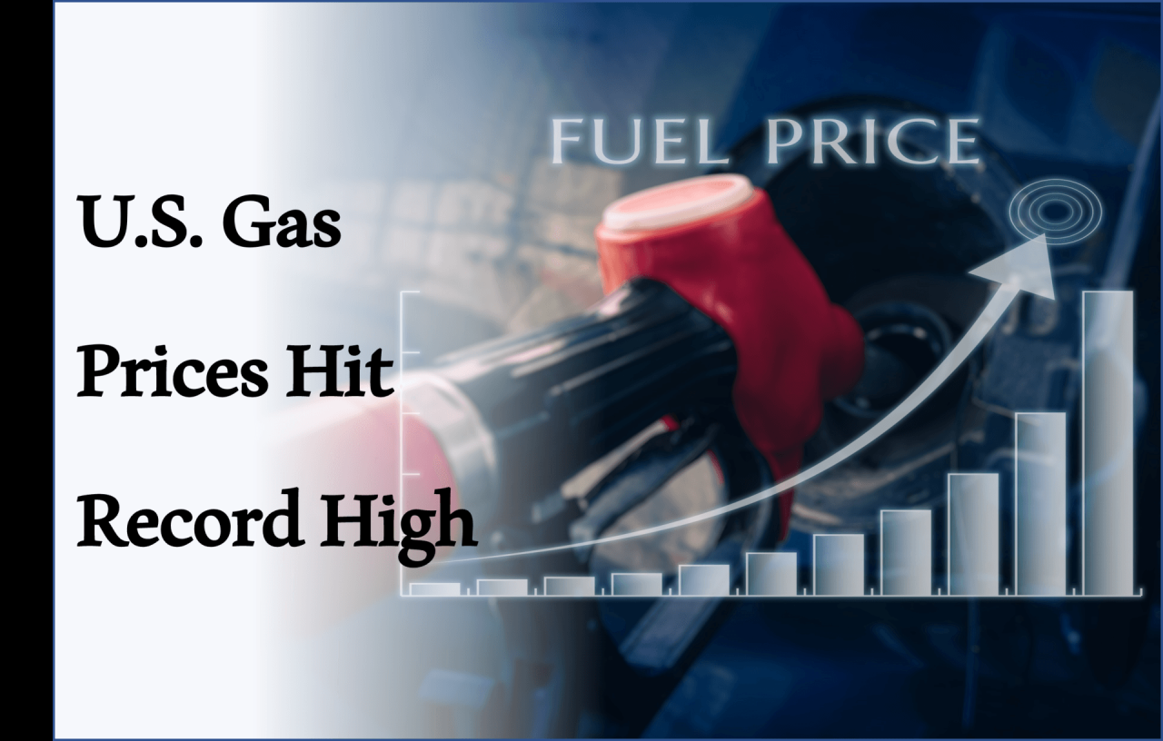 Us gas prices jump again to near record highs