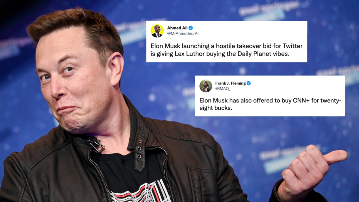 Elon musk offers to buy twitter and unlock its potential for free speech