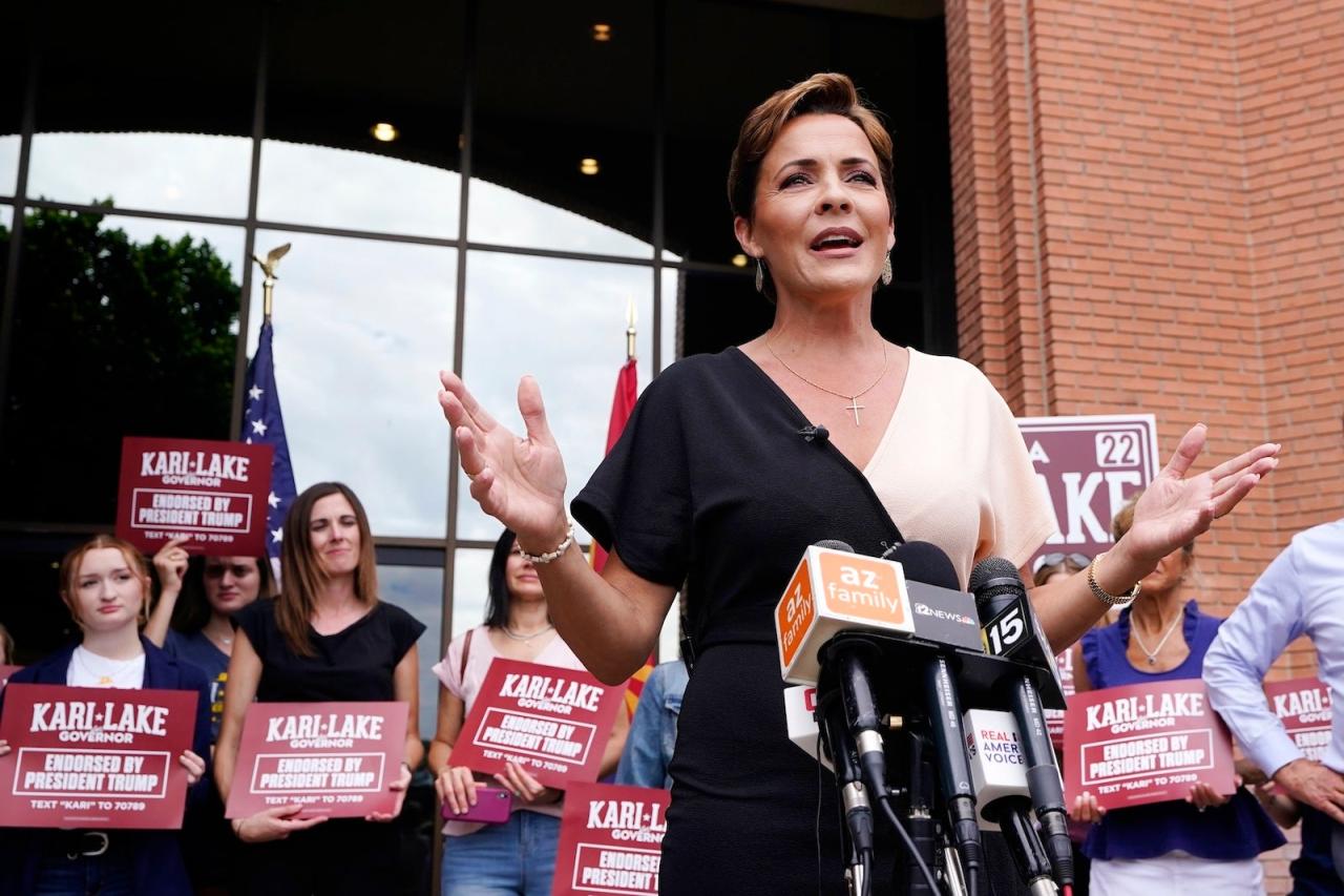 Kari lake issues first major update since katie hobbs declared victory