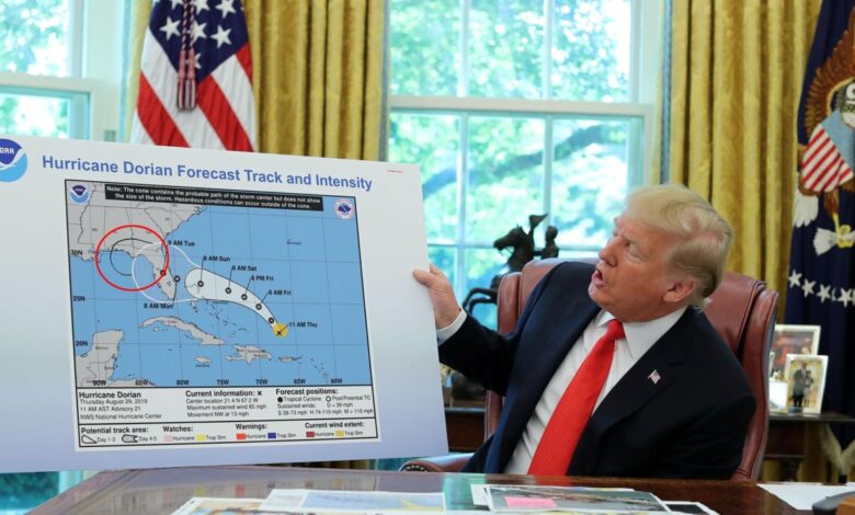 Weather agency now backs trump says dorian could have impacted alabama