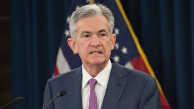 Powell promises fed will act as appropriate to sustain economic expansion