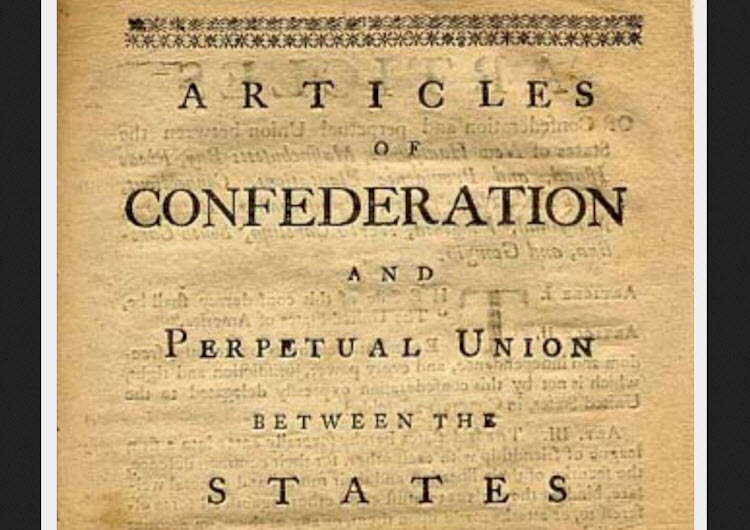 The articles of confederation