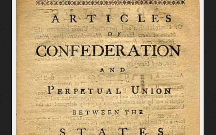 The articles of confederation