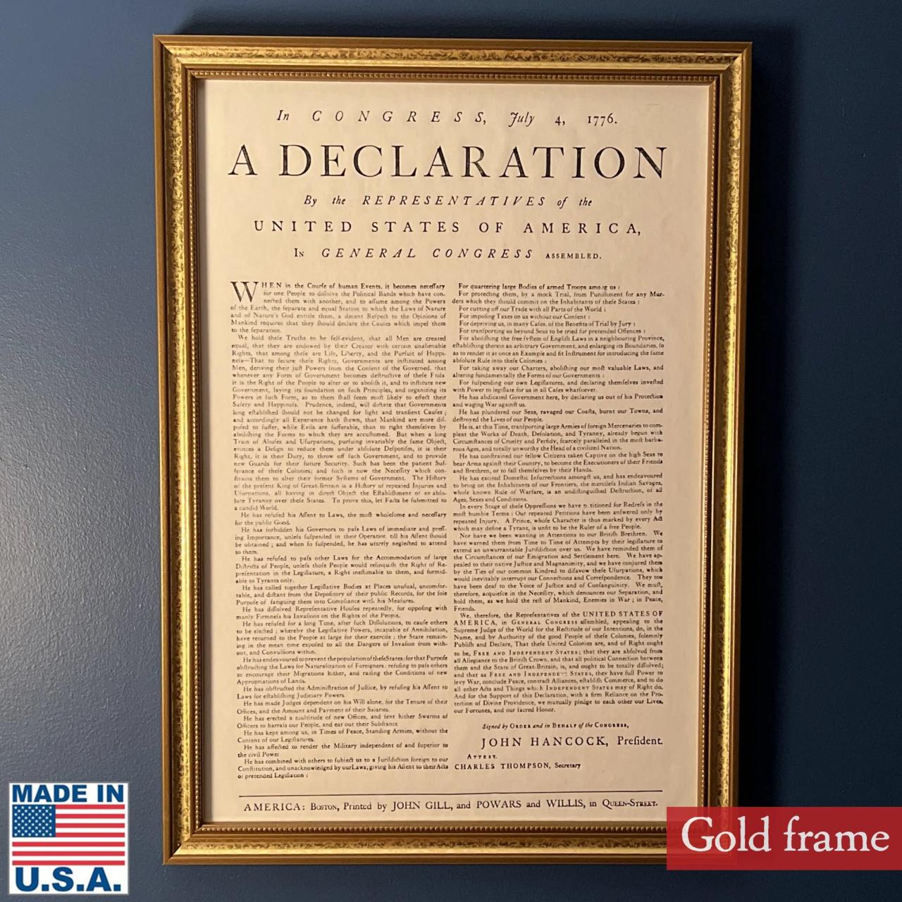 The declaration of independence