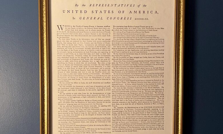 The declaration of independence