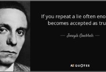 Repeat a lie often enough and it will believed