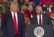 Trump unloads on disloyal democratic house candidate at fiery rally ahead of pivotal north carolina special election