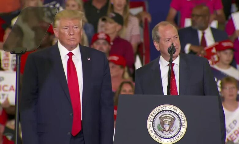 Trump unloads on disloyal democratic house candidate at fiery rally ahead of pivotal north carolina special election