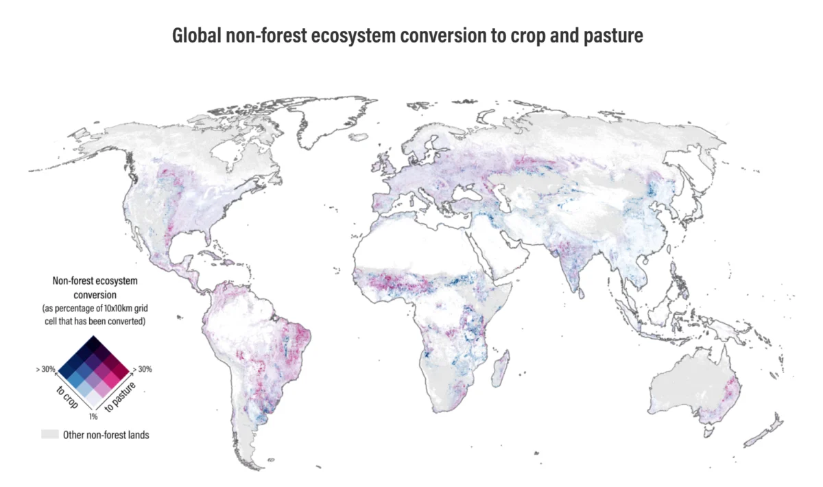 The Overlooked Crisis: Nonforest Ecosystems Vanishing at Alarming Rate, Undermining Global Environmental Policies